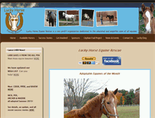 Tablet Screenshot of luckyhorse.org